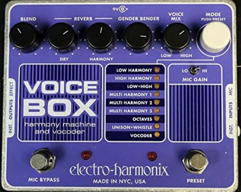 electro Harmonix voice box review